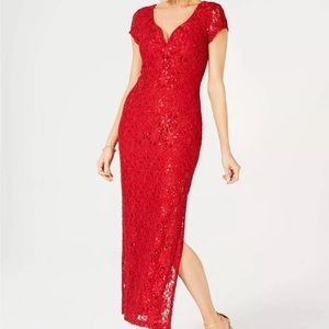 Red Sequin Dress Size 10P